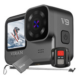 Câmera V9 Sport 4k + 64gb Controle Wi-fi Bastão Filmadora