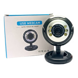  Câmera Webcam 6 Leds 12 Mp - Usb - Wr-6