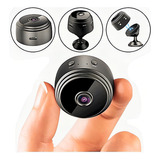 Câmera Wi-fi Mini De Segurança Discreta Ipcamera Preta Cor Preto