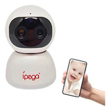 Câmera Wifi Com 2 Lentes Fullhd 1080p Ipega Kp-ca178 Cor Branco
