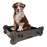 Caminha Sofa Cama Pet Mdf Cachorro Gato Reforçado Marrom