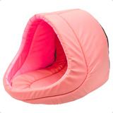 Caminha Toca Iglu Porte Pequeno Cachorro E Gato Cama Casinha Petliz Cor Rosa