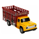 Caminhão Antigo Carroceria Carga Fricção Carrinho Miniatura