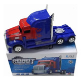 Caminhão Carreta Vira Robô Transformers Carrinho Som Luzes 