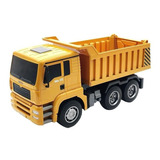Caminhão De Lixo De Controle Remoto Huina 1332 1:18 Amarelo