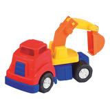 Caminhão Escavadeira Carrinho Brinquedo Coleção Mercotruck Cor Colorido