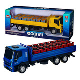 Caminhão Iveco Tector Dropside De Brinquedo Usual Miniatura