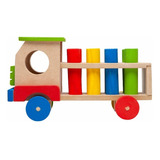 Caminhãozinho Brinquedo Educativo Pedagógico Montessoriano Cor Colorido Personagem Caminhão