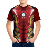 Camisa, Camiseta Homem De Ferro Iron Man Vingadores Stark