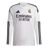 Camisa 1 Manga Longa Real Madrid 24/25 adidas