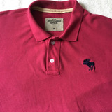 Camisa Abercrombie ¨& Fitch Vermelha Gola Polo Masculina M 