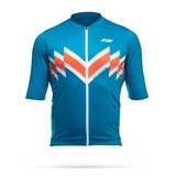 Camisa Asw Endurance Shield Ciclismo Bike Azul Masculino