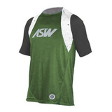 Camisa Asw Ride Ground Mtb Downhill Bike Verde Masculino