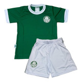 Camisa + Bermuda+ Meião Infantil Palmeiras Licenciado