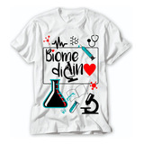 Camisa Biomedicina Blusa A Serviço Por Amor Prevenir