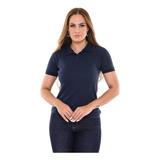 Camisa Blusa Gola Polo Feminina Algodão Tshirt Básica Lisa