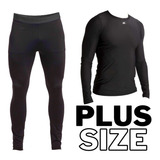 Camisa Calça Plus Size Térmica Segunda Pele Uv Compres Kanxa