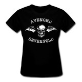 Camisa Camiseta Baby Look Avenged Sevenfold. Excelente Linda