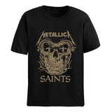 Camisa Camiseta Básica Metallica Saints Album Banda Rock
