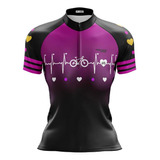 Camisa Camiseta Blusa Ciclismo Batimentos Feminina Mtb Bike
