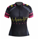 Camisa Camiseta Blusa De Roupas Para Ciclismo Peças Feminina