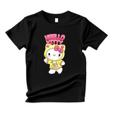 Camisa Camiseta Hello Kitty Capuz Fofa Gatinho Ref 1246