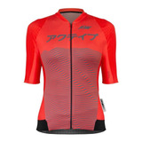 Camisa Ciclismo Asw Active 2.0 Feminina Vermelha Trilha Bike