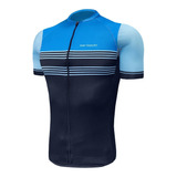 Camisa Ciclismo Barbedo - Raglan Brotas - Preto/azul -