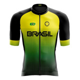 Camisa Ciclismo Brasil Blusa Camiseta Bike Smart Proteção Uv