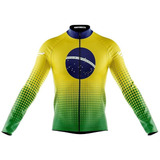 Camisa Ciclismo Copa Brasil Manga Longa Decole Uv Bike Mtb