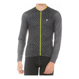 Camisa Ciclismo Free Force Classic Ashen Cinza E Preto