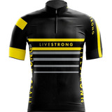 Camisa Ciclismo Livestrong Dryfit Conforto Proteção Uv Mtb