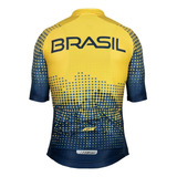 Camisa Ciclismo Masculina Asw Oficial Seleção Brasileira Cbc
