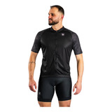 Camisa Ciclismo Masculina Free Force Basic Onix Preta