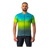 Camisa Ciclismo Masculina Free Force Basic Shore Verde