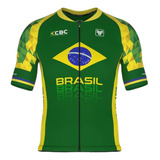 Camisa Ciclismo Mtb Free Force Brasil Collection Cbc Aero