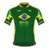 Camisa Ciclismo Mtb Free Force Brasil Collection Cbc Basic