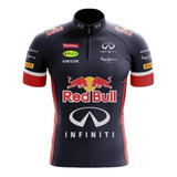 Camisa Ciclismo Red Bull Dryfit Roupa Manga Curta Bike Full