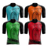 Camisa Ciclistas Ciclismo Masculina Manga Curta De Equipe
