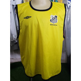 Camisa Colete Santos Umbro 2002 Treino Amarelo