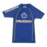 Camisa Com Manga Cruzeiro Esporte Clube Oficial Azul Nº30