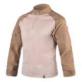 Camisa Combat T-shirt Tática Camuflagem Coyote 