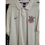 Camisa Corinthians Polo Branca - Xxl