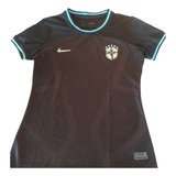Camisa Da Seleção Brasileira Nike Tamanho M Feminino Preta