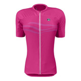 Camisa De Ciclismo Feminina Barbedo Fuji Rosa