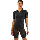 Camisa De Ciclismo Feminina Free Force Training Blackout