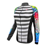Camisa De Ciclismo Feminina Manga Longa Barbedo Amazonas