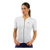 Camisa De Ciclismo Free Force Trainning Branca Feminina