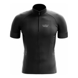 Camisa De Ciclismo Masculina Brasil Points Preta Way Smart