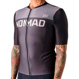 Camisa De Ciclismo Nomad Core Jersey Carvão Masculina 